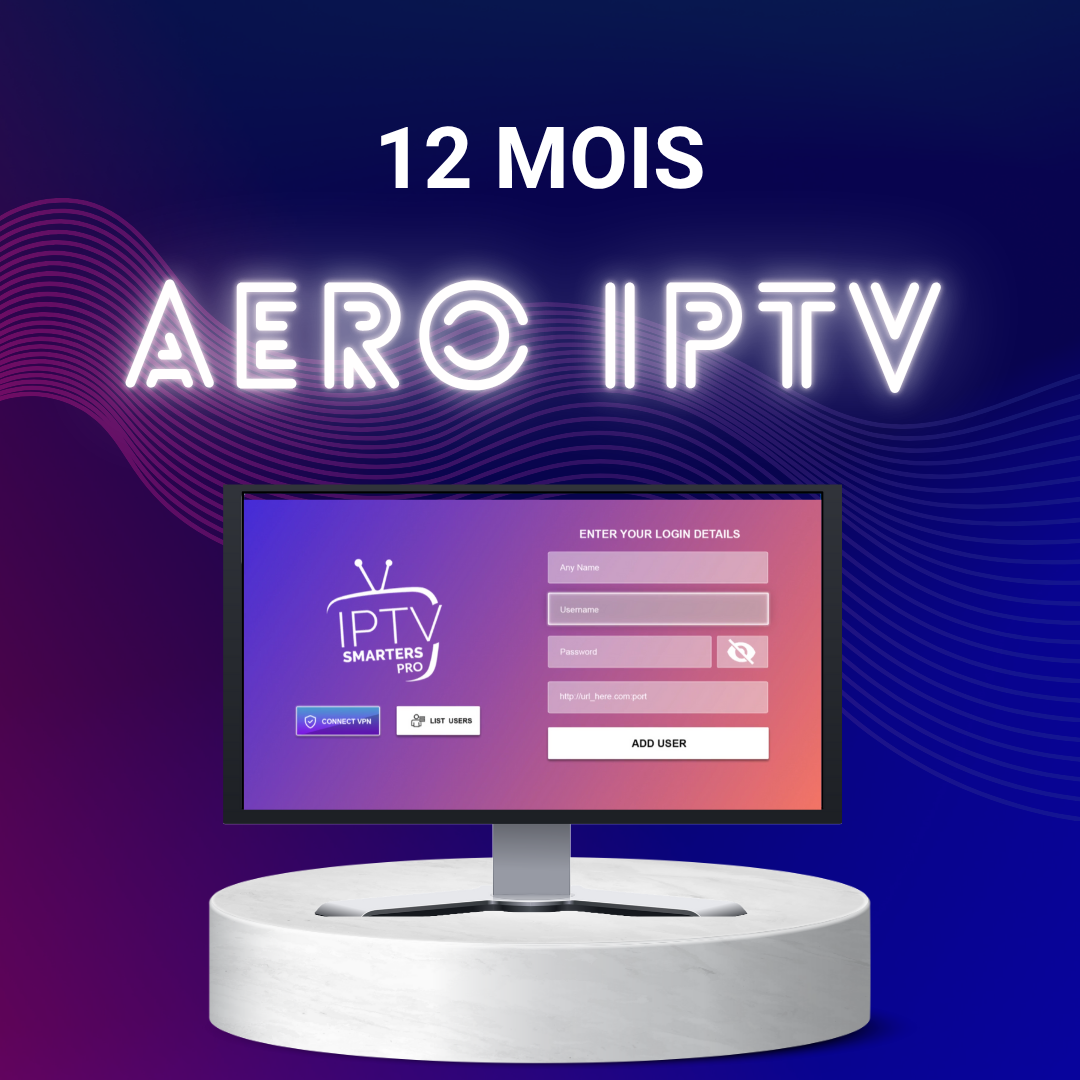 Abonnement IPTV 12 Mois